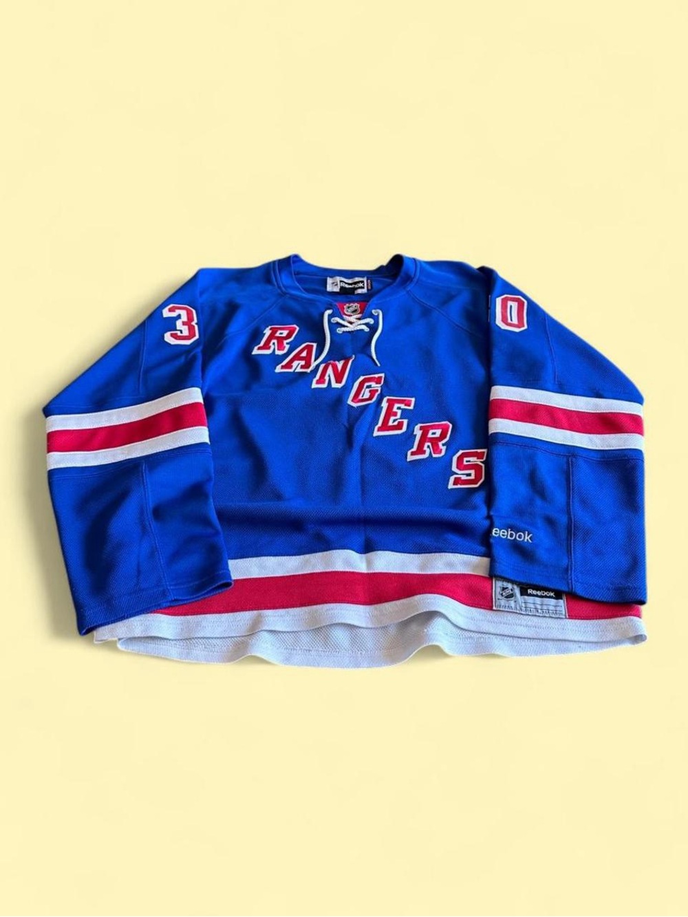 Reebok Henrik Lundqvist #30 New York Rangers Jersey Blue Women’s 2XL NHL